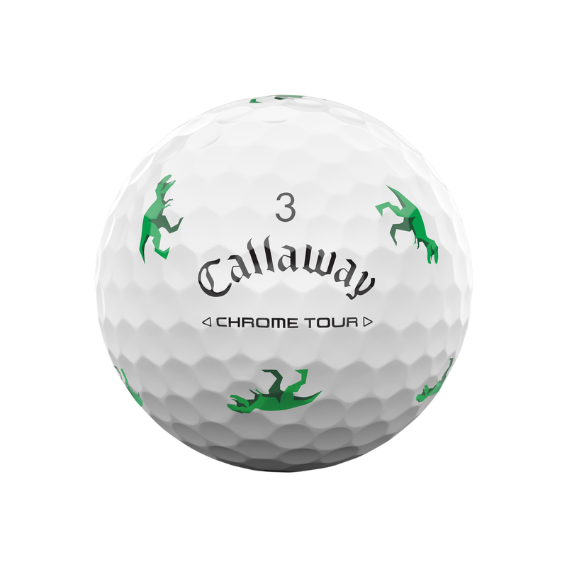 Limited Edition Chrome Tour Dino Golf Balls (Dozen) - View 7