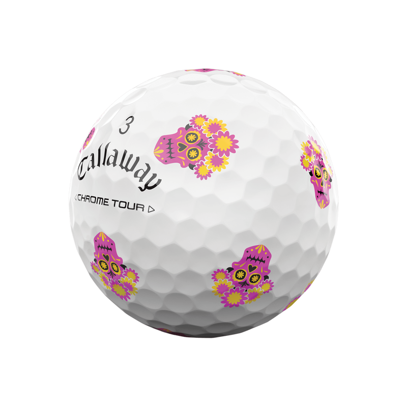 Limited Edition Chrome Tour Día de los Muertos Golf Balls (Dozen) - View 8