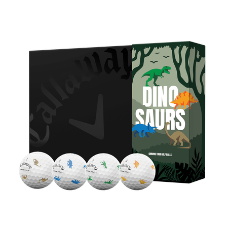 Balles de Golf Chrome Tour Dino – Édition Limitée (Douzaine)